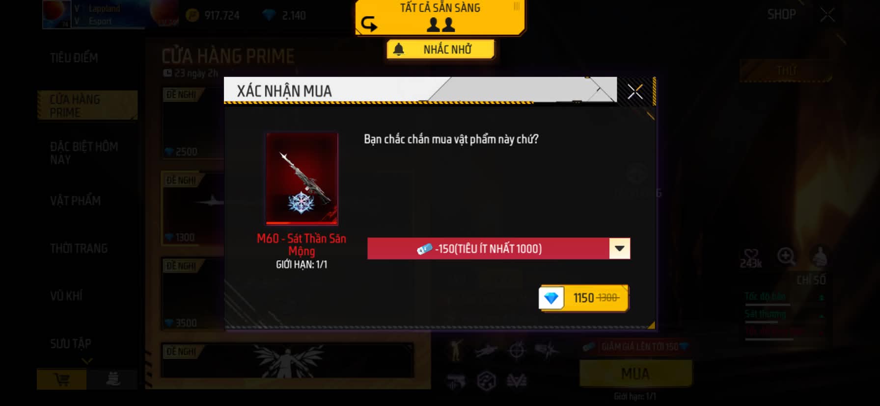 Bán m60 nâng cấp